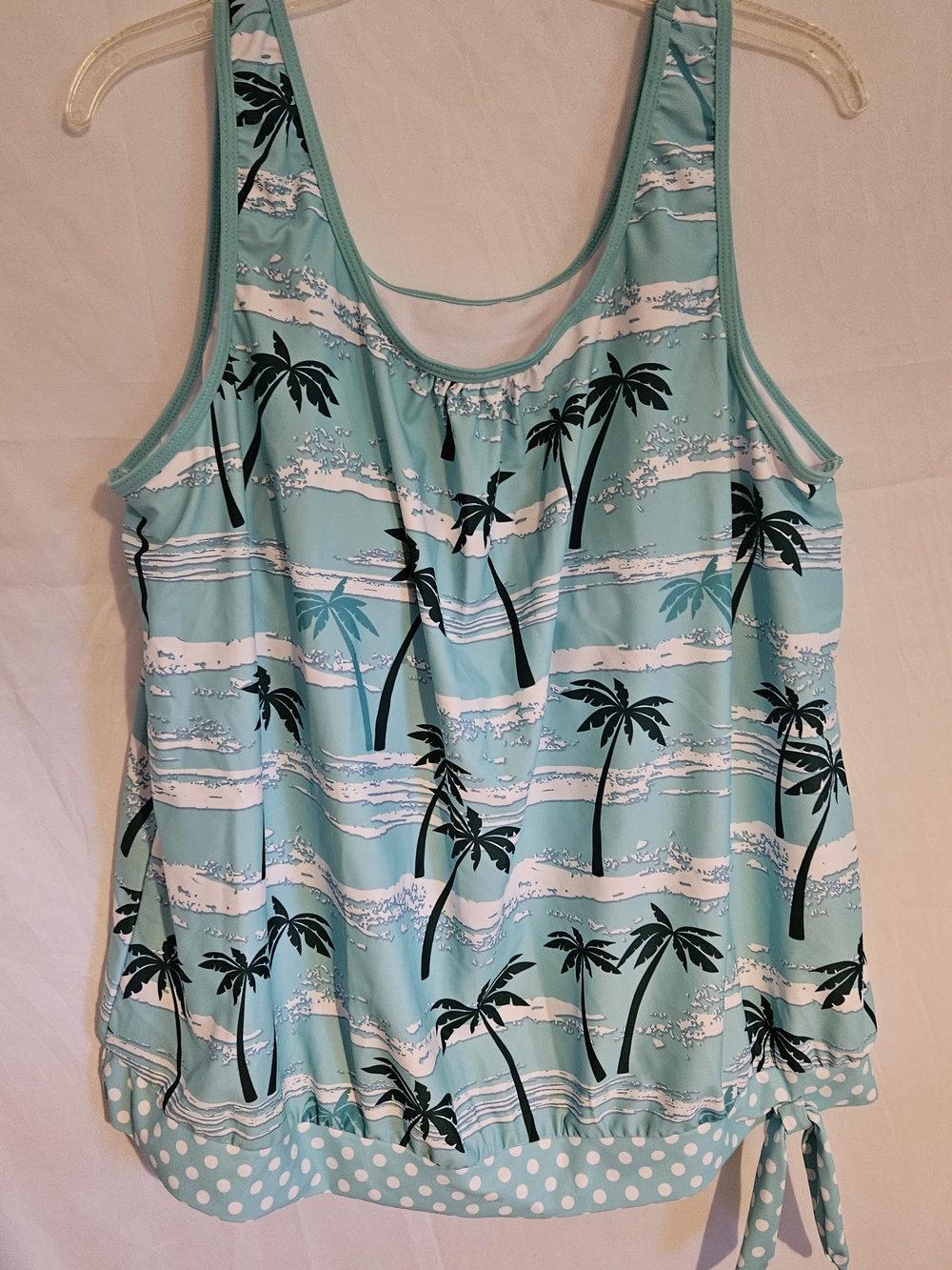 #8 Othr Aqua Palm Print Two-Piece Swim Wear